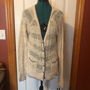 Cream Lucky cardigan